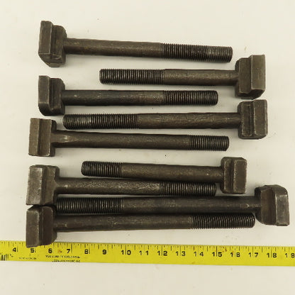 7/8"-9 Threaded T-Slot Bolt Assorted Lengths 8"-11" Lot Of 9