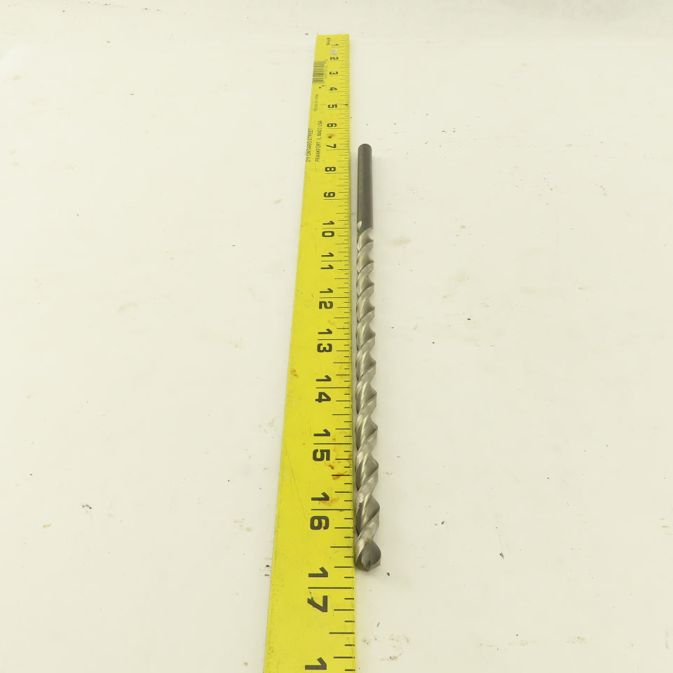 Titex 8.6mm Dia. 2 Flute Parabolic Spiral 118° Drill Bit 9-78" OAL