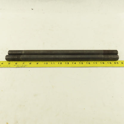 7/8-9 Double Ended Thread Hold Down Clamp Stud 16" OAL 2" Thread Length  Lot /2