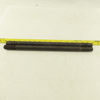 7/8-9 Double Ended Thread Hold Down Clamp Stud 16" OAL 2" Thread Length  Lot /2