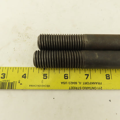 7/8-9 Double Ended Thread Hold Down Clamp Stud 16" OAL 2" Thread Length  Lot /2