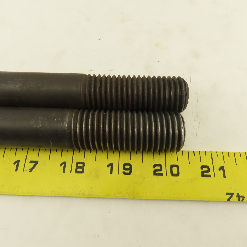 7/8-9 Double Ended Thread Hold Down Clamp Stud 16" OAL 2" Thread Length  Lot /2