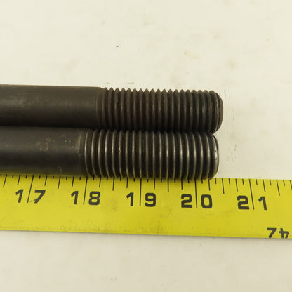7/8-9 Double Ended Thread Hold Down Clamp Stud 16" OAL 2" Thread Length  Lot /2
