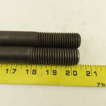 7/8-9 Double Ended Thread Hold Down Clamp Stud 16" OAL 2" Thread Length  Lot /2