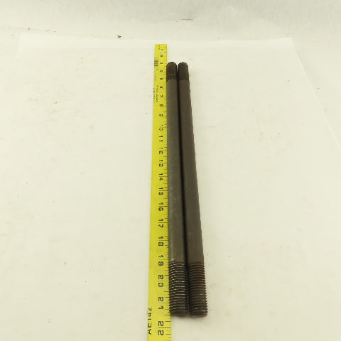 7/8-9 Double Ended Thread Hold Down Clamp Stud 18" OAL 2" Thread Length Lot Of 2