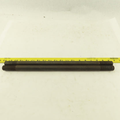 7/8-9 Double Ended Thread Hold Down Clamp Stud 18" OAL 2" Thread Length Lot Of 2