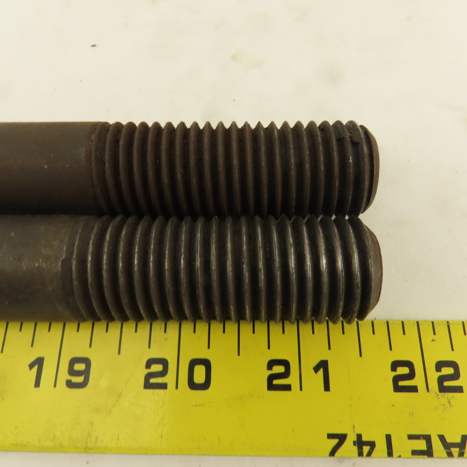7/8-9 Double Ended Thread Hold Down Clamp Stud 18" OAL 2" Thread Length Lot Of 2