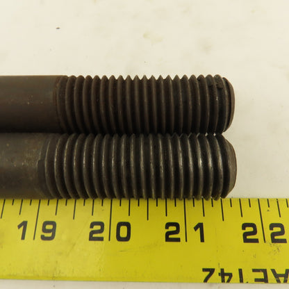 7/8-9 Double Ended Thread Hold Down Clamp Stud 18" OAL 2" Thread Length Lot Of 2