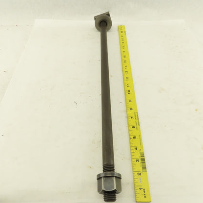 7/8-9 Double Ended Thread Hold Down Clamp Stud  1-5/8" T-Slot 24" OAL