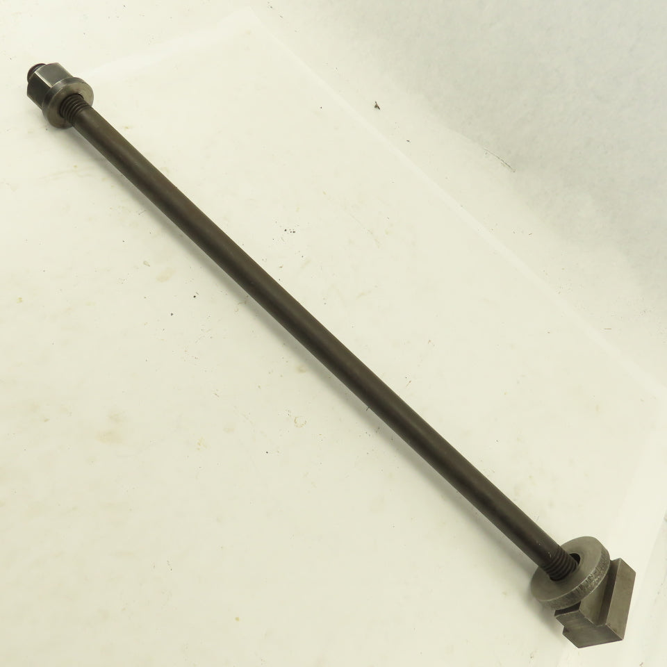 7/8-9 Double Ended Thread Hold Down Clamp Stud  1-5/8" T-Slot 24" OAL