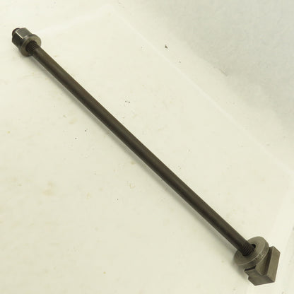 7/8-9 Double Ended Thread Hold Down Clamp Stud  1-5/8" T-Slot 24" OAL
