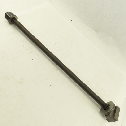 7/8-9 Double Ended Thread Hold Down Clamp Stud  1-5/8" T-Slot 24" OAL