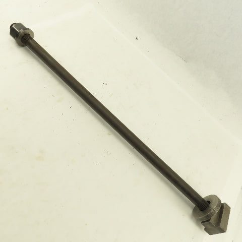 7/8-9 Double Ended Thread Hold Down Clamp Stud  1-5/8" T-Slot 24" OAL