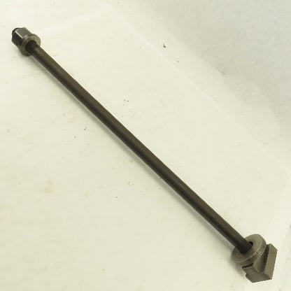 7/8-9 Double Ended Thread Hold Down Clamp Stud  1-5/8" T-Slot 24" OAL
