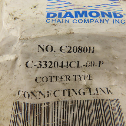 Diamond C2080H Single Strand 2080/2 In Pitch Connecting Link Lot Of 3