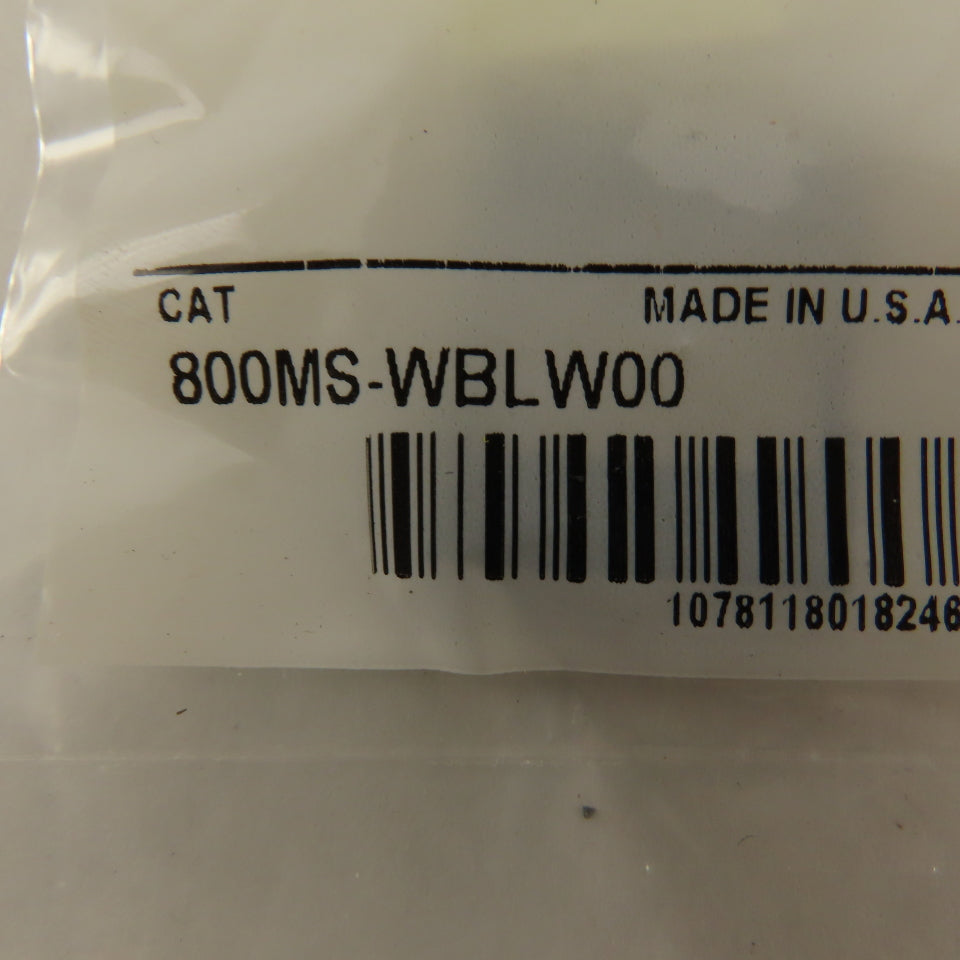 Allen Bradley 800MS-WBLW00 White Insert Legend Plate Pilot Button Lot Of 3