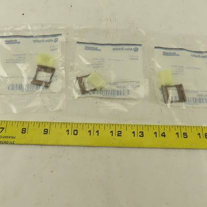 Allen Bradley 800MS-WBLW00 White Insert Legend Plate Pilot Button Lot Of 3