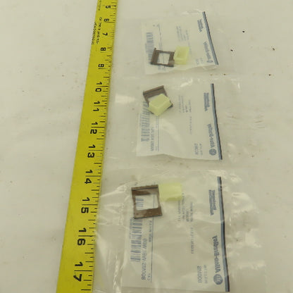 Allen Bradley 800MS-WBLW00 White Insert Legend Plate Pilot Button Lot Of 3