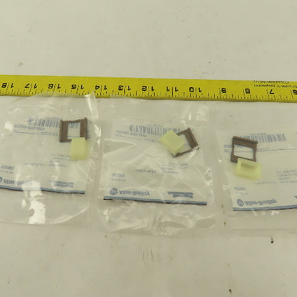 Allen Bradley 800MS-WBLW00 White Insert Legend Plate Pilot Button Lot Of 3
