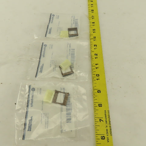 Allen Bradley 800MS-WBLW00 White Insert Legend Plate Pilot Button Lot Of 3