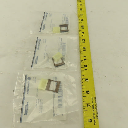 Allen Bradley 800MS-WBLW00 White Insert Legend Plate Pilot Button Lot Of 3