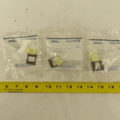 Allen Bradley 800MS-WBLW00 White Insert Legend Plate Pilot Button Lot Of 3