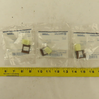 Allen Bradley 800MS-WBLW00 White Insert Legend Plate Pilot Button Lot Of 3