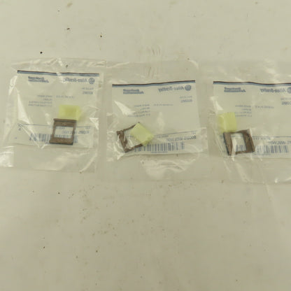 Allen Bradley 800MS-WBLW00 White Insert Legend Plate Pilot Button Lot Of 3