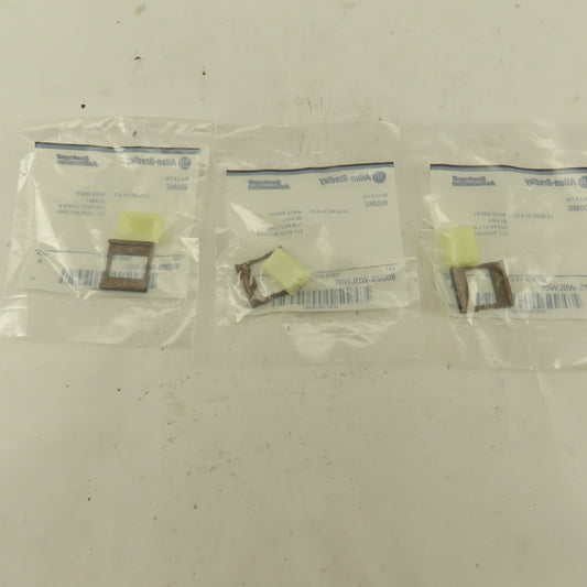 Allen Bradley 800MS-WBLW00 White Insert Legend Plate Pilot Button Lot Of 3