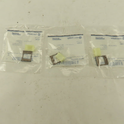 Allen Bradley 800MS-WBLW00 White Insert Legend Plate Pilot Button Lot Of 3