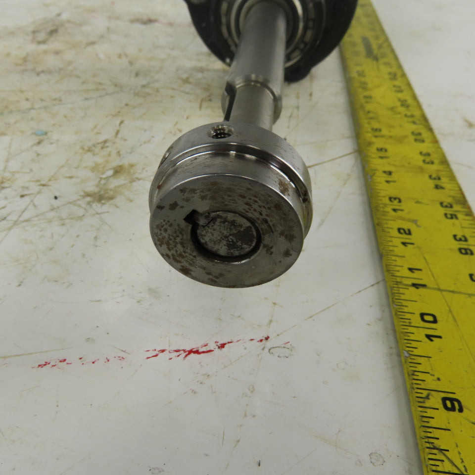 1" Vibration Shaft W/Counter Balancer & Bearings 20-3/4" OAL