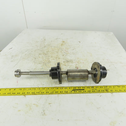 1" Vibration Shaft W/Counter Balancer & Bearings 20-3/4" OAL