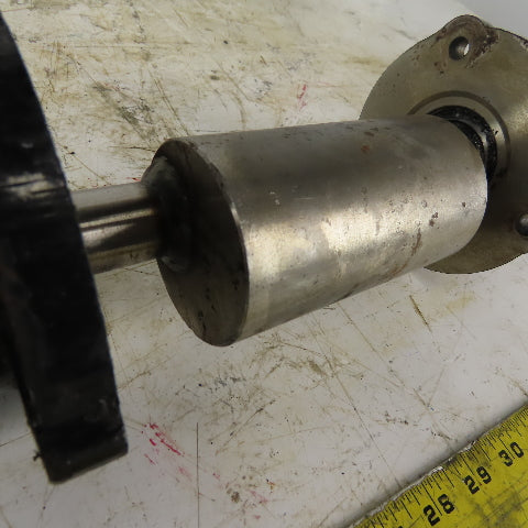 1" Vibration Shaft W/Counter Balancer & Bearings 17" OAL