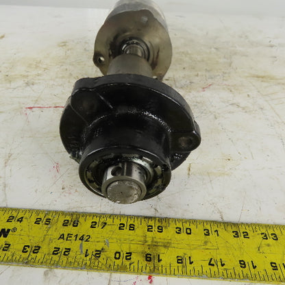 1" Vibration Shaft W/Counter Balancer & Bearings 17" OAL