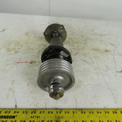 1" Vibration Shaft W/Counter Balancer & Bearings 17" OAL