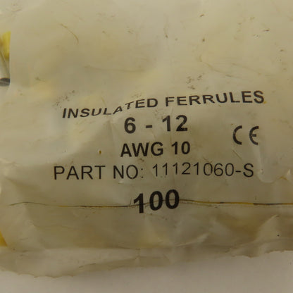 Insulated Wire Ferrules 6-12 10 Gauge Wire Lot OF 390
