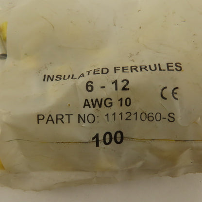 Insulated Wire Ferrules 6-12 10 Gauge Wire Lot OF 390