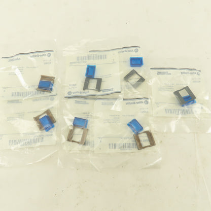 Allen Bradley 800MS-WBLB00 Blue Insert Legend Plate Pilot Light Lens Lot Of 7
