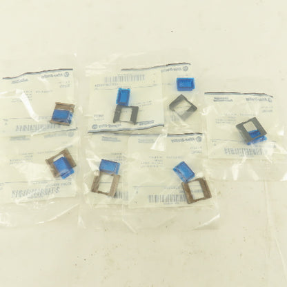 Allen Bradley 800MS-WBLB00 Blue Insert Legend Plate Pilot Light Lens Lot Of 7