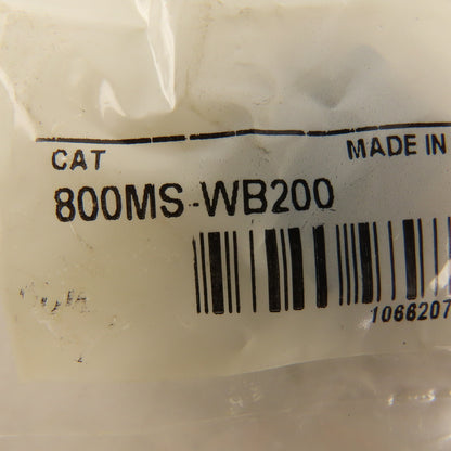 Allen Bradley 800MS-WB200 Black Insert Legend Plate Pilot Light Lens Lot Of 6