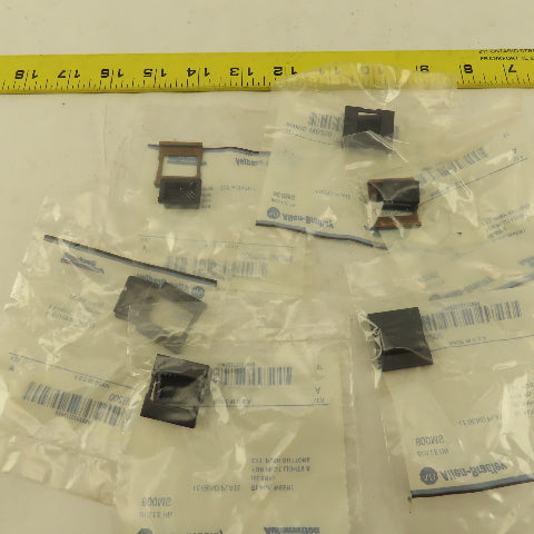Allen Bradley 800MS-WB200 Black Insert Legend Plate Pilot Light Lens Lot Of 6