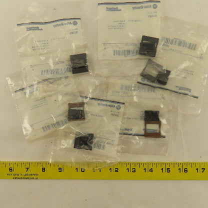 Allen Bradley 800MS-WB200 Black Insert Legend Plate Pilot Light Lens Lot Of 6