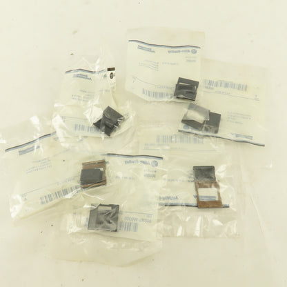 Allen Bradley 800MS-WB200 Black Insert Legend Plate Pilot Light Lens Lot Of 6