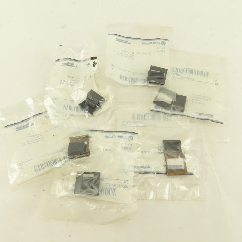 Allen Bradley 800MS-WB200 Black Insert Legend Plate Pilot Light Lens Lot Of 6