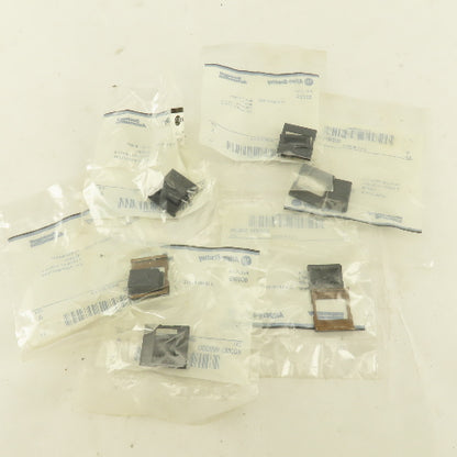 Allen Bradley 800MS-WB200 Black Insert Legend Plate Pilot Light Lens Lot Of 6