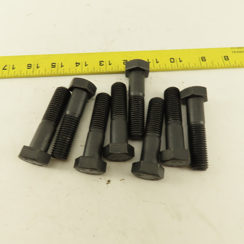 M16 x 2.0 Metric Hex Head Bolt Grade 8.8 75mm OAL Lot Of 8