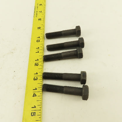 Bulten M12X1.75 Metric Hex Head Bolt Grade 8.8 32mm Thread Length Lot Of 5