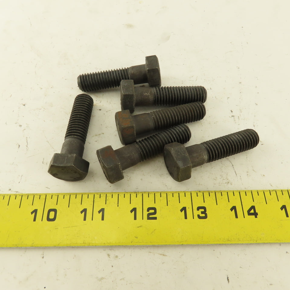 Bulten M12X1.75 Metric Hex Head Bolt Grade 8.8 34mm Thread Length Lot Of 6