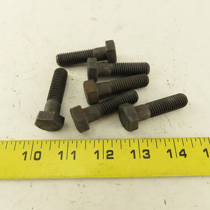Bulten M12X1.75 Metric Hex Head Bolt Grade 8.8 34mm Thread Length Lot Of 6