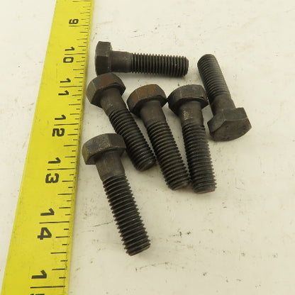 Bulten M12X1.75 Metric Hex Head Bolt Grade 8.8 34mm Thread Length Lot Of 6